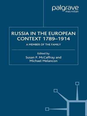 cover image of Russia in the European Context, 1789–1914